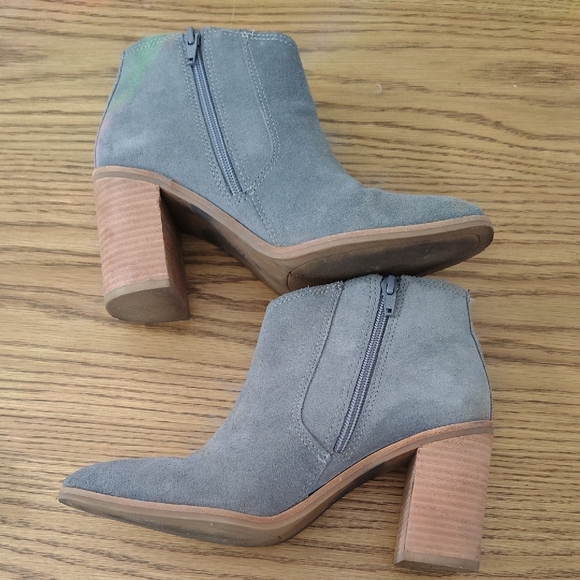 Lucky Brand Blue Leather Ankle Boots - Picture 10 of 11